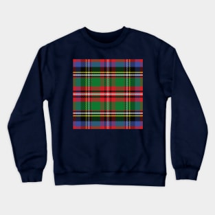 Scottish tartan, red and green, blue and yellow Crewneck Sweatshirt